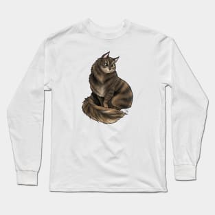 Cat - Siberian - Brown Tabby Long Sleeve T-Shirt